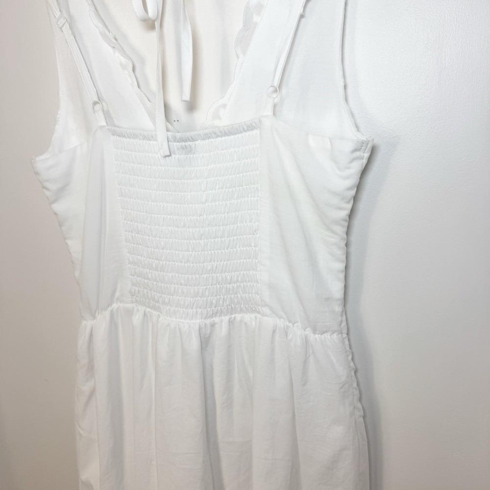 Wild Fable White Cotton Embroidered Corset Long Dress S TikTok Romantic Feminine - Picture 8 of 15